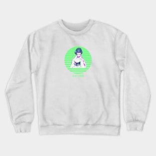 Vaporwave Anime Geisha Crewneck Sweatshirt